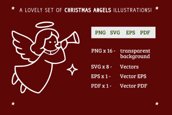 Christmas Angels SVGs: Perfect for Festive Branding