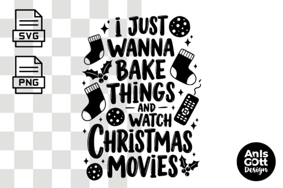 Christmas Baking Quote Design: Perfect for Graphics & Illustrations
