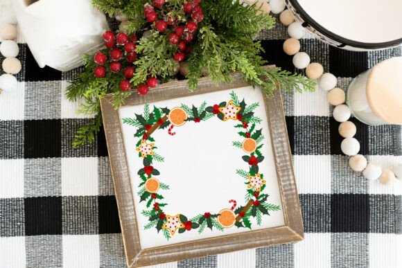 Christmas Frame Festive New Year's: A Perfect Graphics Illustration
