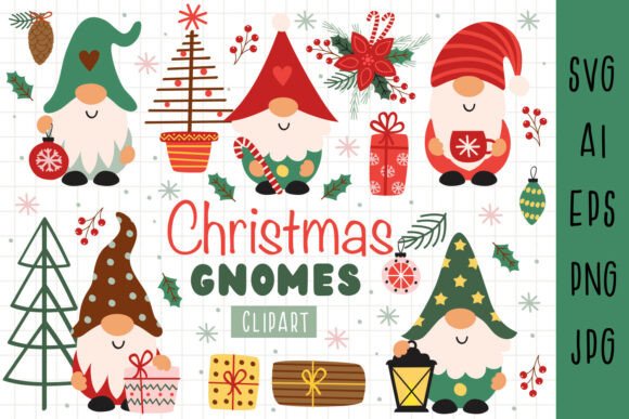 Christmas Gnome Clipart: A Festive Graphics and Illustrations Review