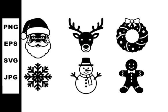 Christmas Holiday Icons Set: A Cheerful Graphics Must-Have
