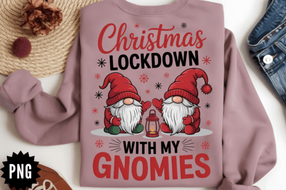 Christmas Lockdown with My Gnomies PNG: A Fun Graphics Illustration