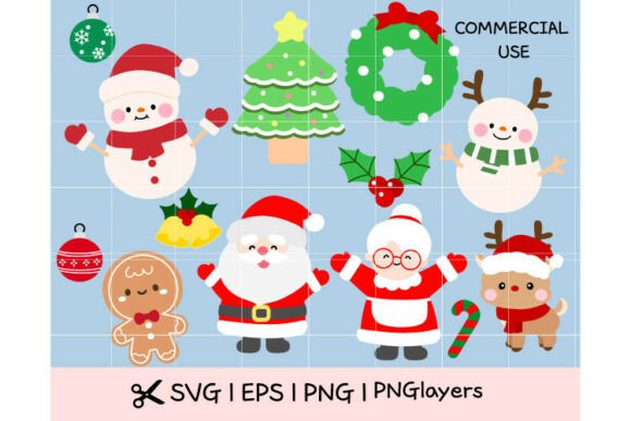 Christmas SVG Bundle: A Versatile Graphics and Illustrations Set