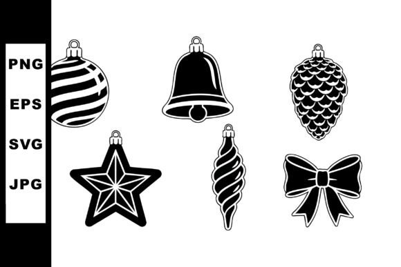 Christmas Tree Ornaments Vector Icons: A Festive Graphics and Illustrations Review