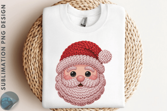 Cute Crochet Santa Christmas PNG: A Charming Graphics Asset