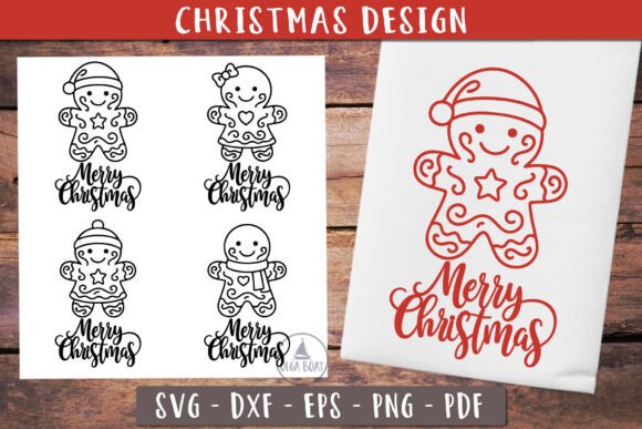 Gingerbread Christmas SVG for Creative Graphics