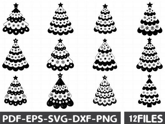 Glitter Patchwork Christmas Tree SVG: A Festive Graphics Gem