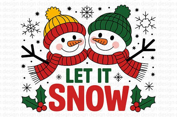 Let It Snow PNG: A Festive Graphics and Illustrations Asset