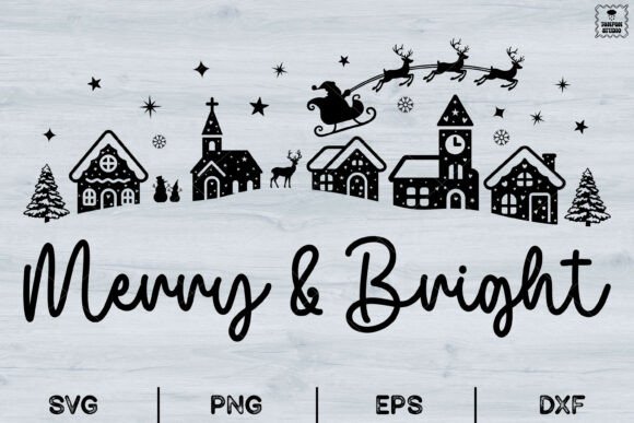Review: Merry Bright Christmas Village SVG