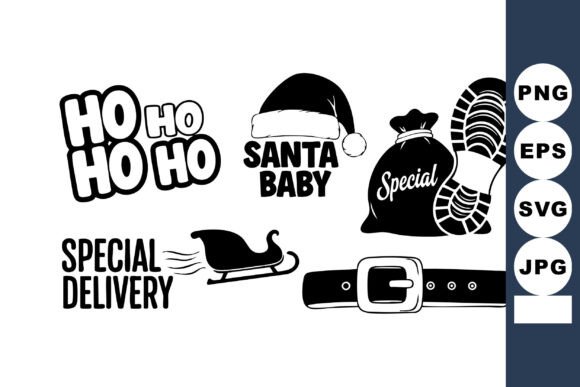Reviewing Santa Baby Christmas Vector Set for Graphics and Illustrations