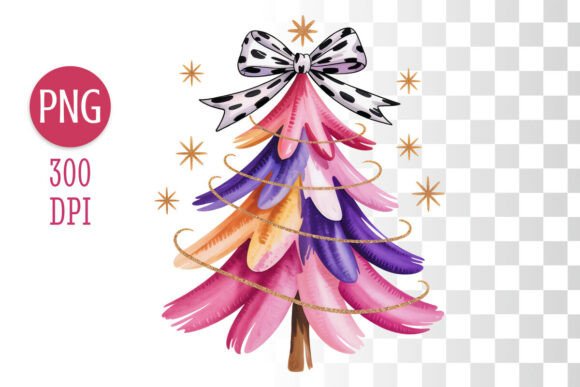 Watercolor Christmas Tree PNG: A Festive Graphics Gem